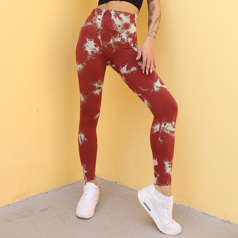 Seamless Tie-Dye Leggings