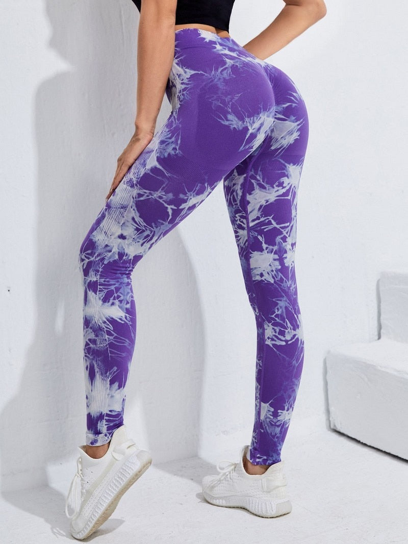 Seamless Tie-Dye Leggings