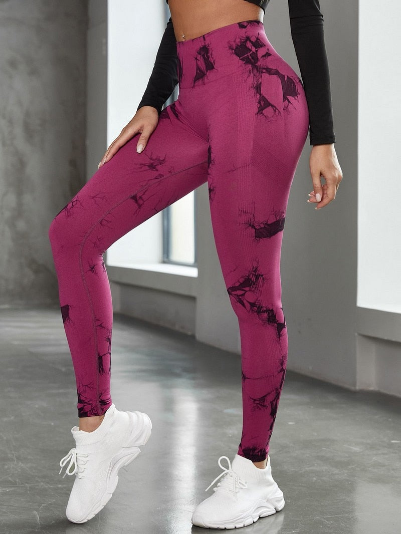 Seamless Tie-Dye Leggings