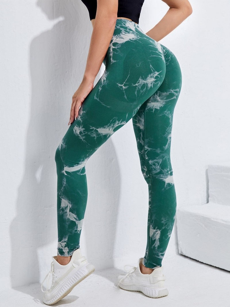 Seamless Tie-Dye Leggings