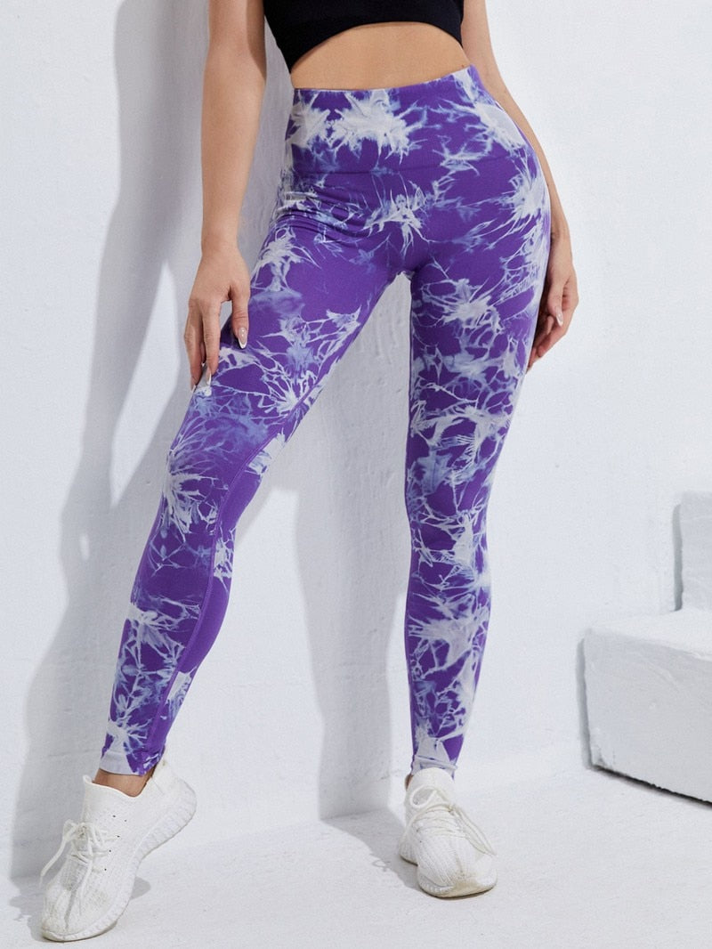 Seamless Tie-Dye Leggings