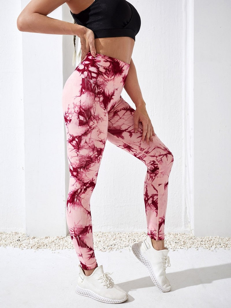 Seamless Tie-Dye Leggings