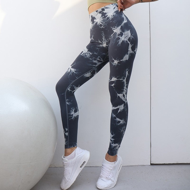 Seamless Tie-Dye Leggings