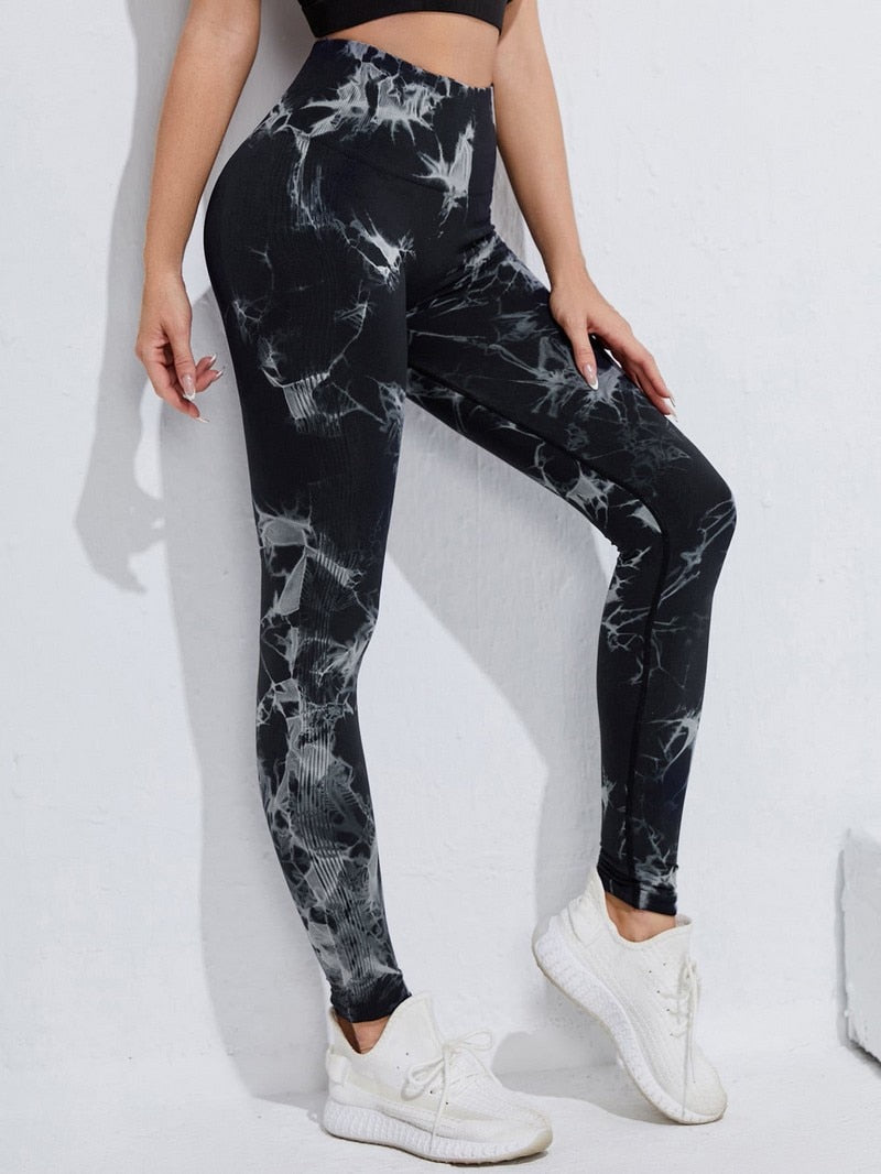 Seamless Tie-Dye Leggings