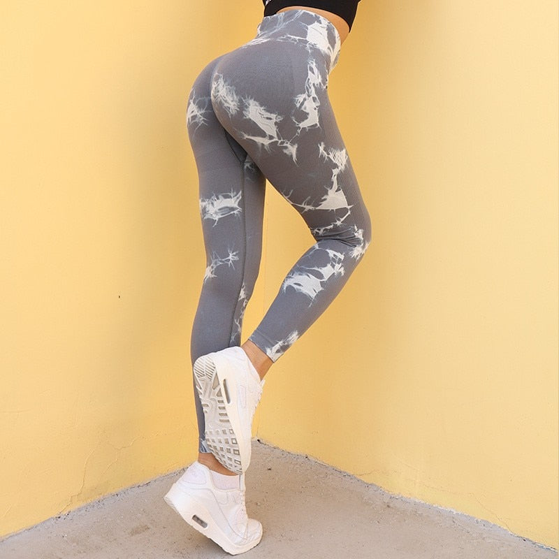 Seamless Tie-Dye Leggings