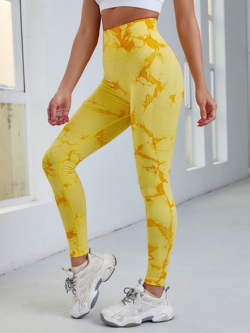 Seamless Tie-Dye Leggings