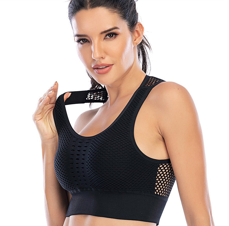 Breathable Mesh Sports Top