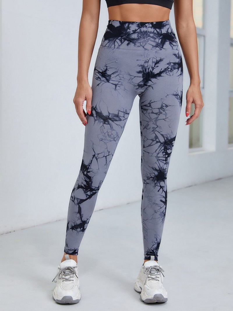 Seamless Tie-Dye Leggings