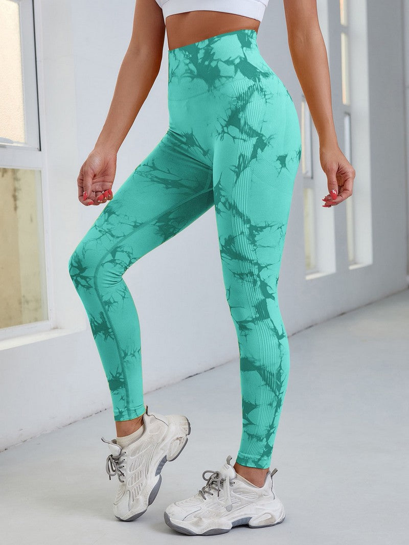 Seamless Tie-Dye Leggings